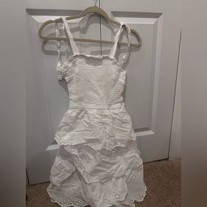 Sincerely Jules White Eyelet Tiered Dress